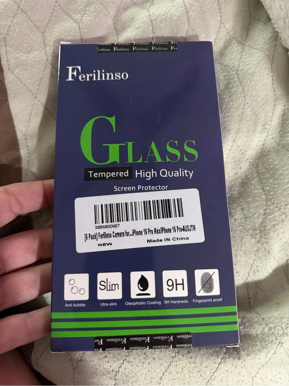 Tempered Glass Screen Protector - High Quality Iphone 16 pro max